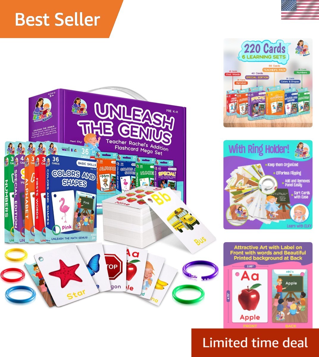 Discover Learning with 184 Toddler Flash Cards – Colors, Shapes, & Manners!