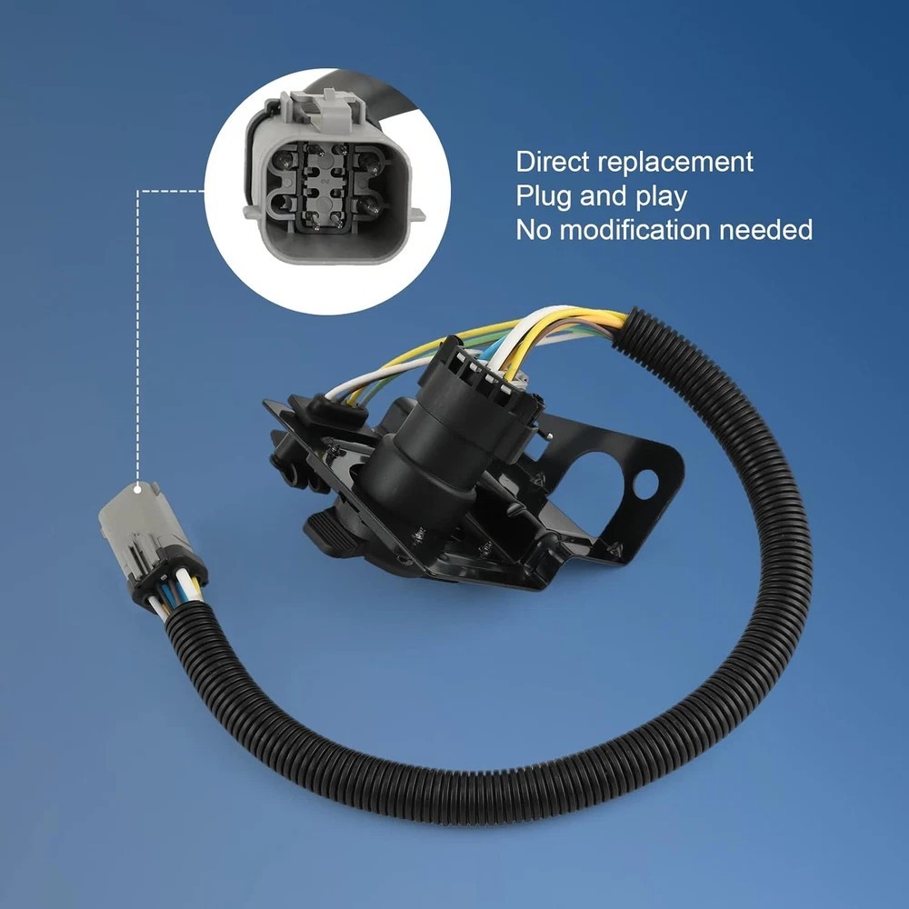 4 & 7 Pin Trailer Tow Wiring Harness Plug Fit for 1999-2001 Ford F250 F3
