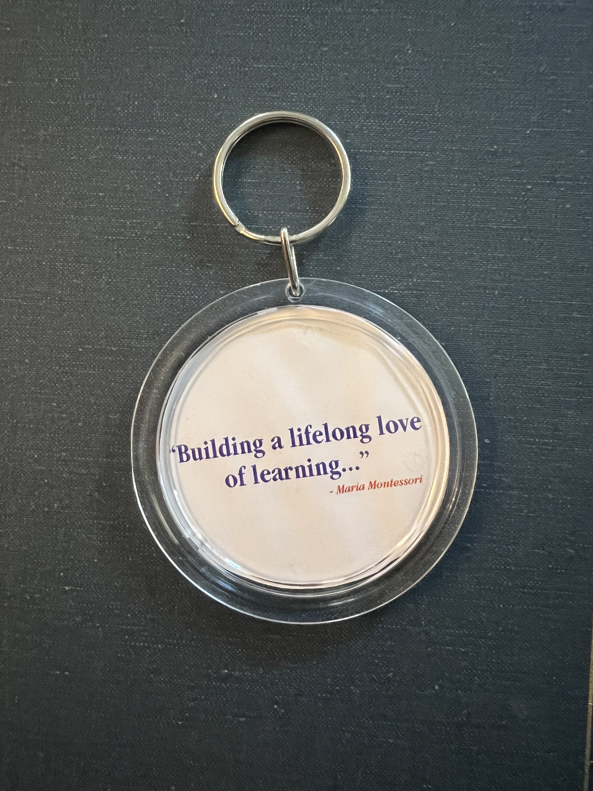 Montessori Pink Tower Montessori Sensorial Material Keychain Keyring