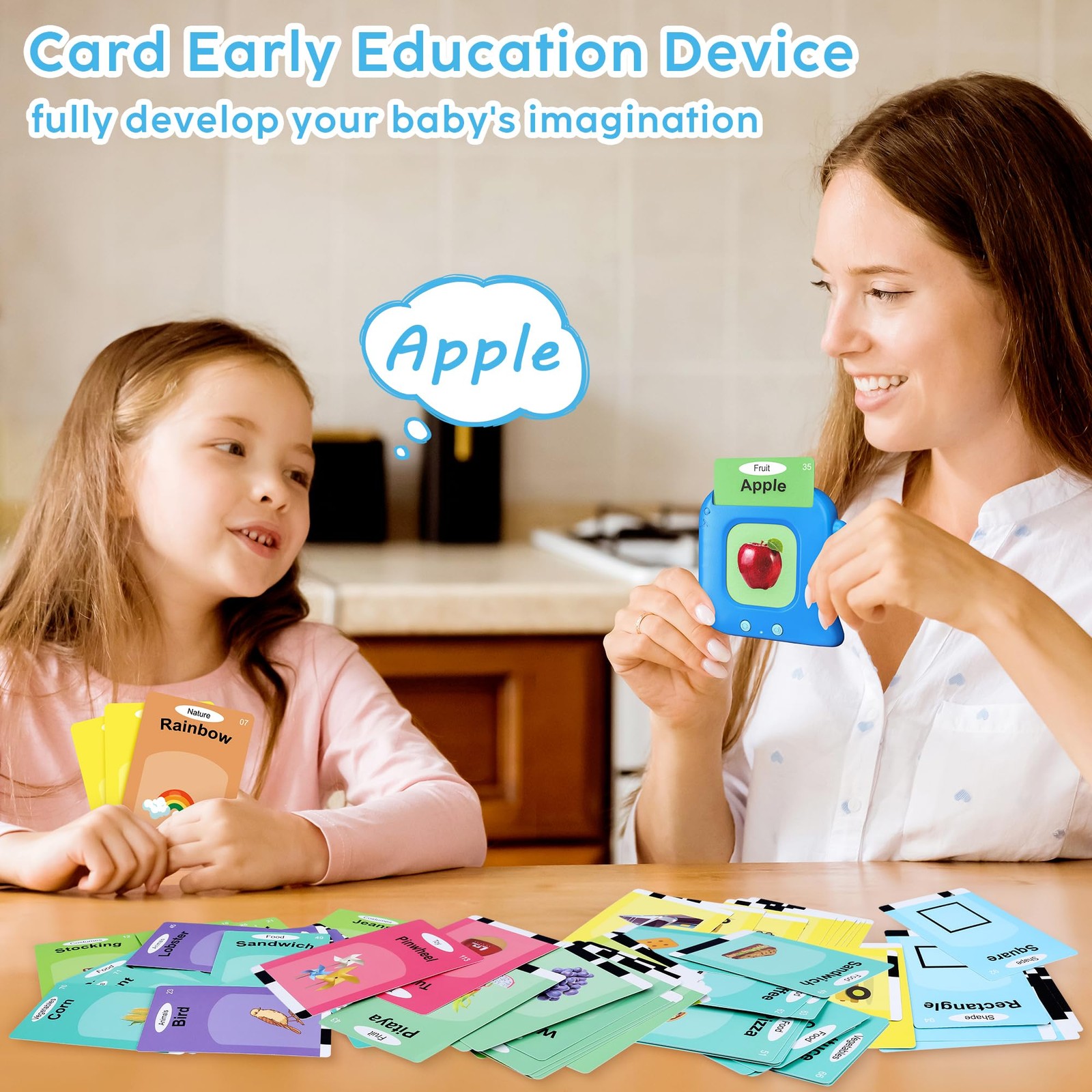 Talking Flash Cards,Kids Toddler Flash Cards with 240 Sight Words,Montessori Toy