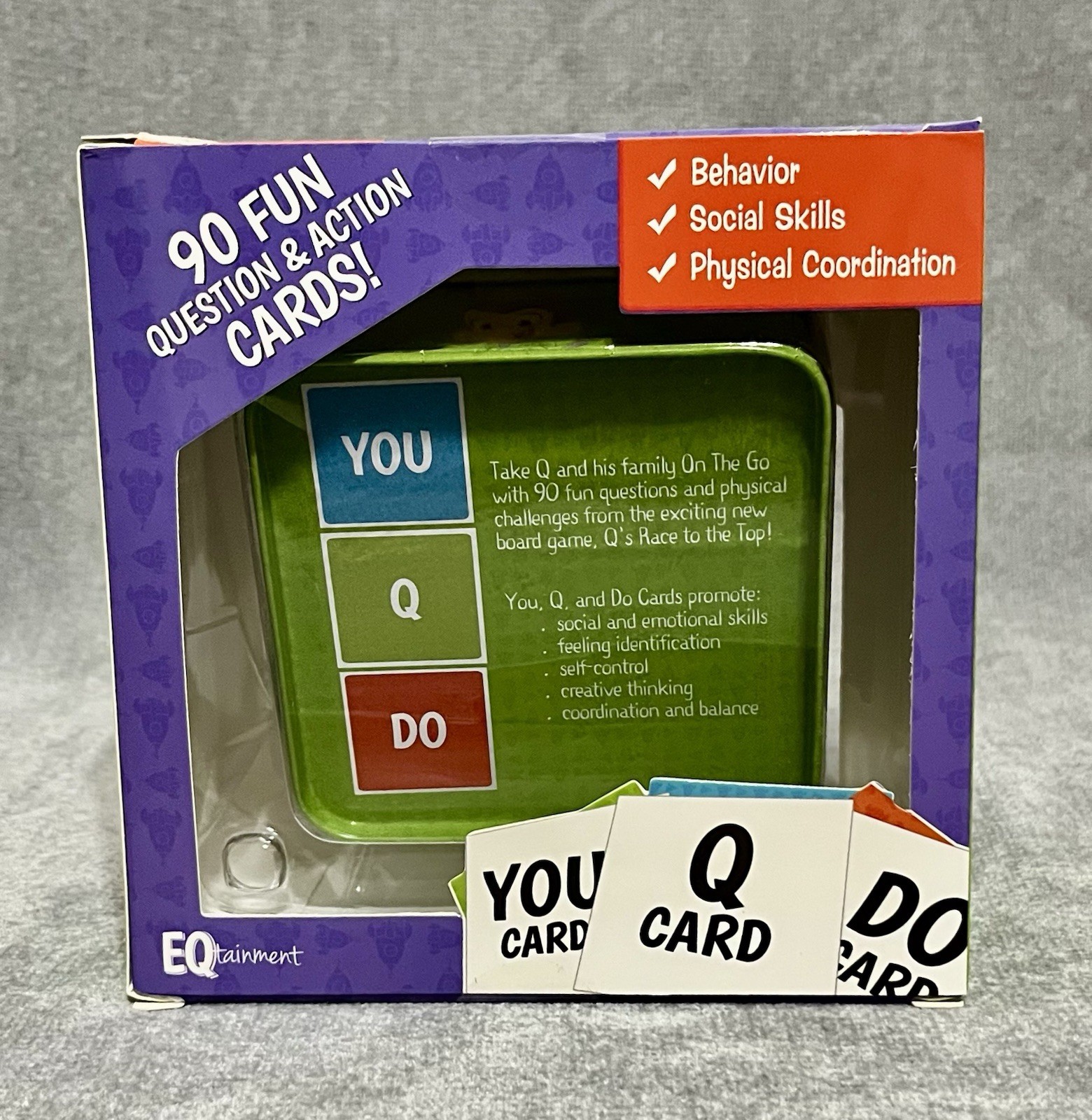 EQtainment Q’s Race to The Top On The Go Card Game Kids Ages 3 and Up NWT New