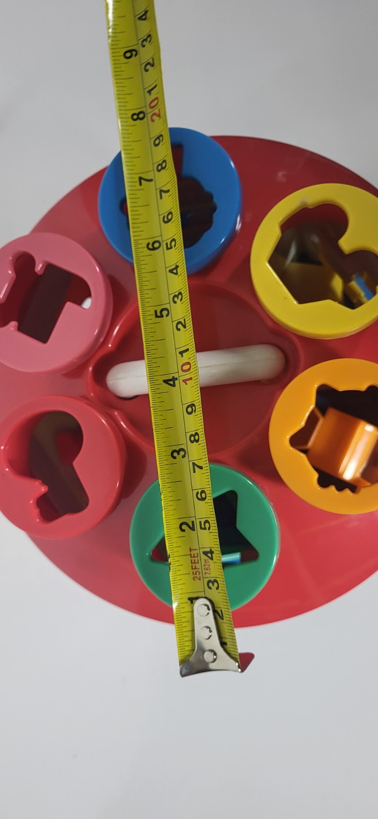 Battat Shape Sorter House Teaches Colors & Sorting Toy 6 Keys & 12 Blocks EUC