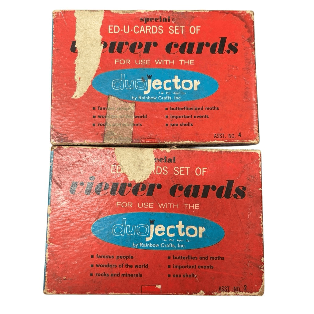 2 Duojector Ed-U-Cards Sets Of Viewer Cards *Read*