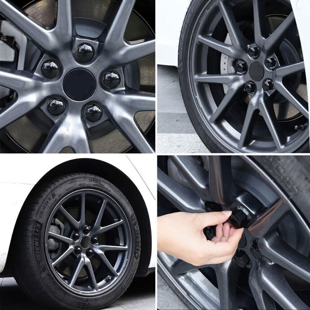 20x Car Rims Wheel Nut Screw Cover Lug Dust Bolt Hub Caps Accessories 17/19/21mm
