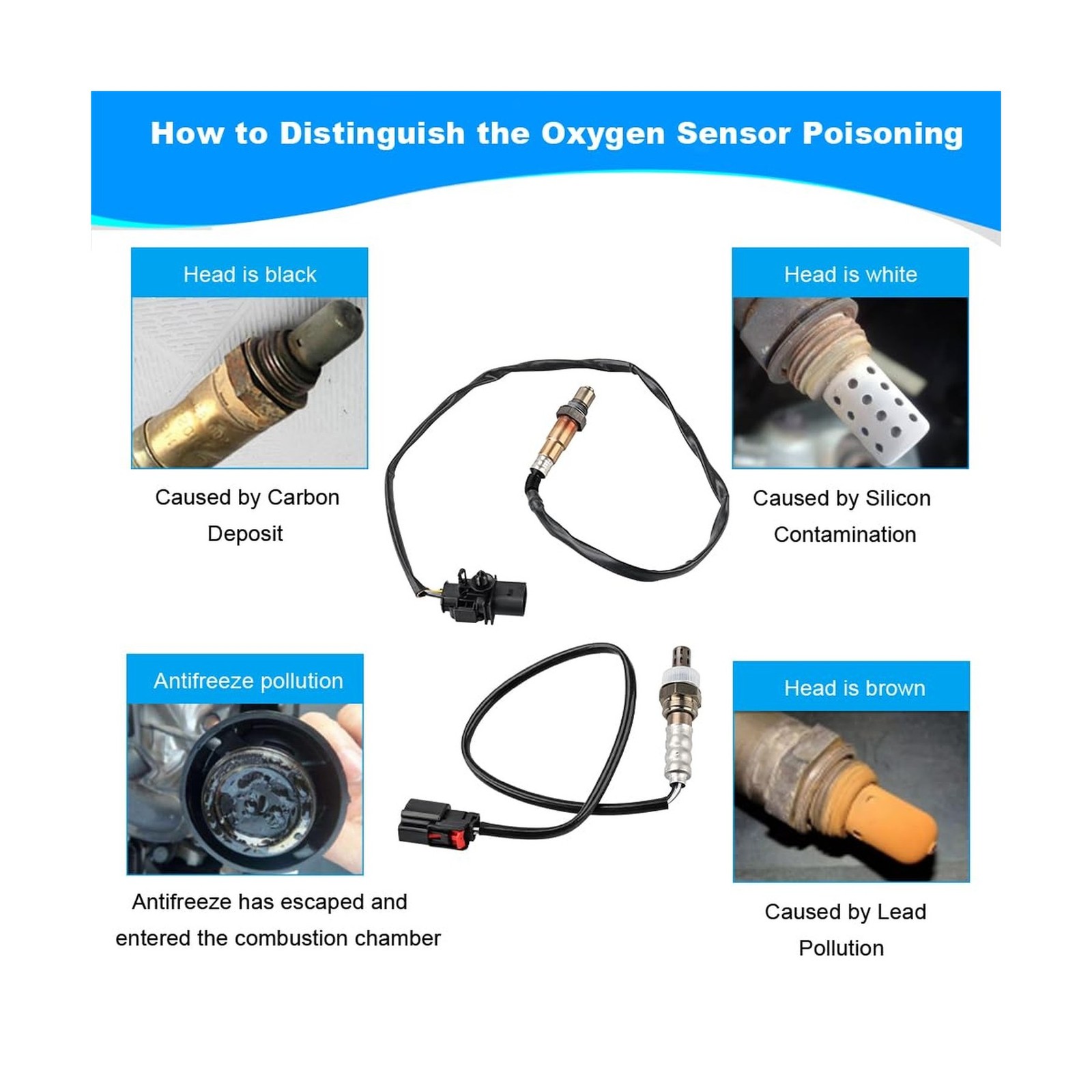 JDMON 4PCS O2 Oxygen Sensor Upstream & Downstream Replacement for F… Fast Ship