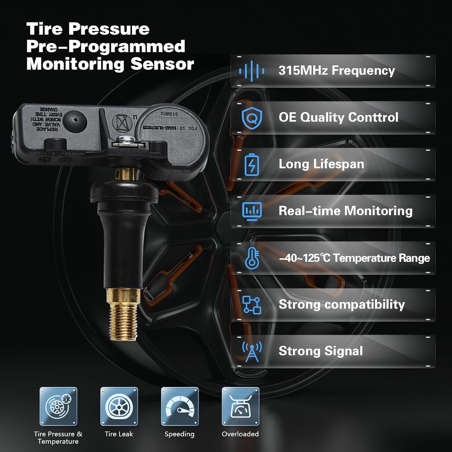 315MHz TPMS for Ford 2005-2011 Escape Edge Expedition Explorer Flex Focus F-150