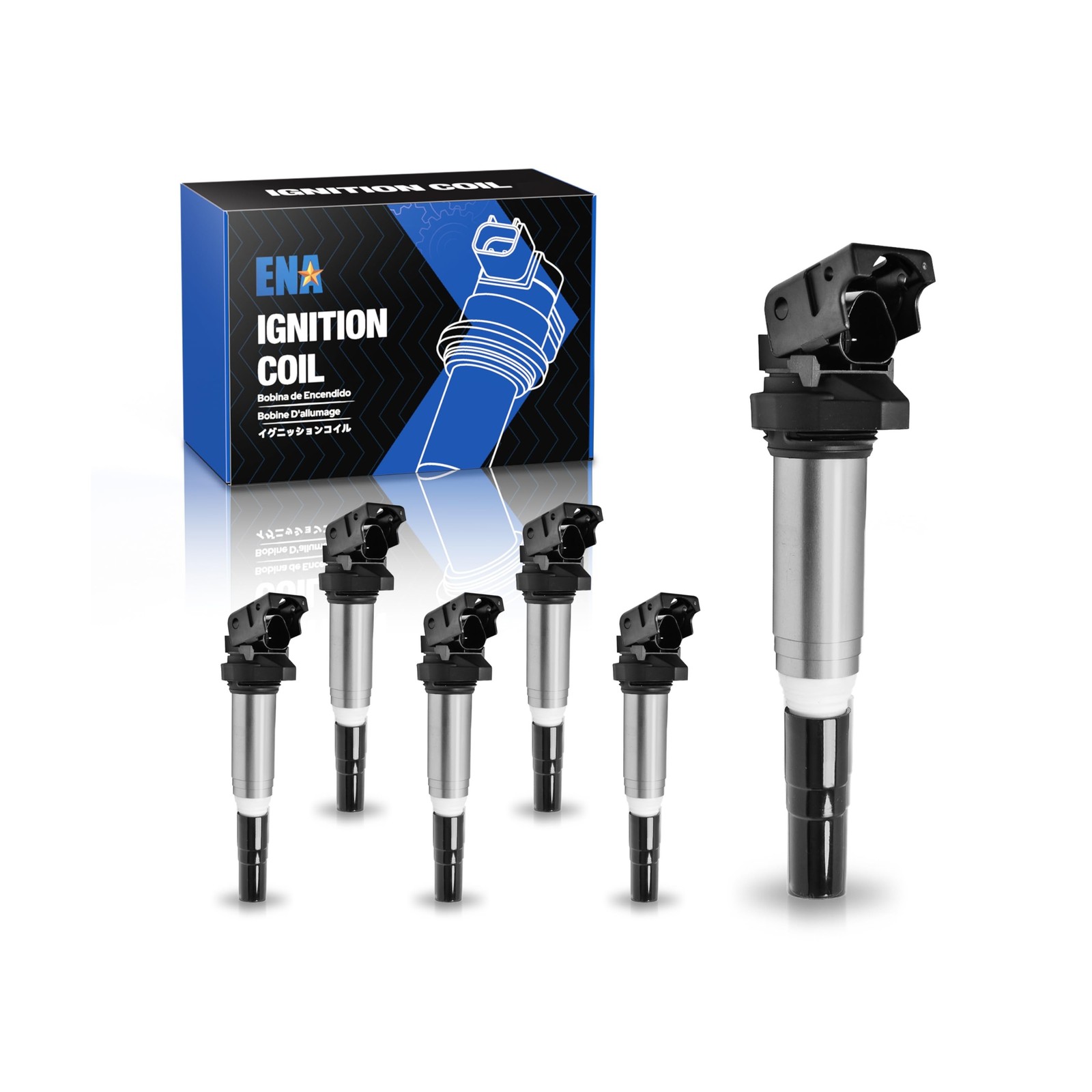ENA Set of 6 Ignition Coil Pack Compatible with 128i 135i 323i 325i 330i …