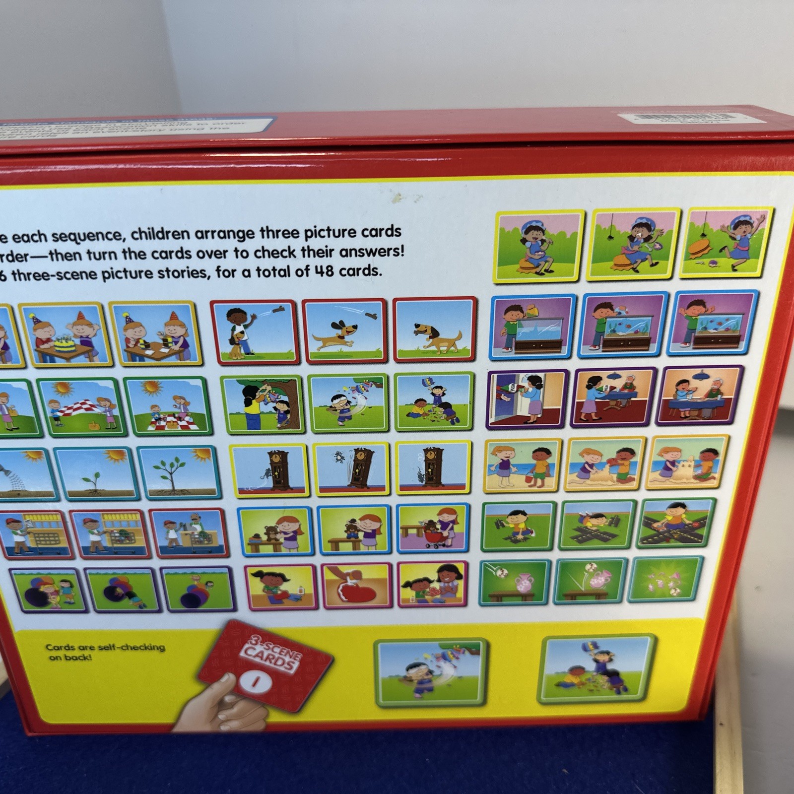 Lakeshore 3 Scene Sequencing Cards Ages 3+, 48 cards, Homeschooling (NEW)