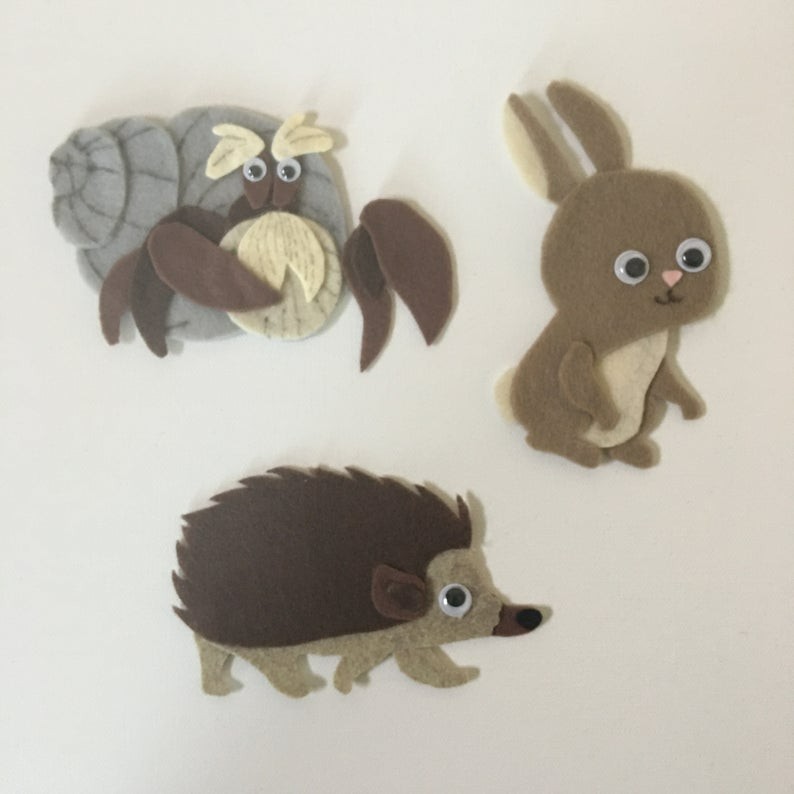 Rockin’ With the Puffins – Handmade Felt Pieces for Felt or Flannel Board Play