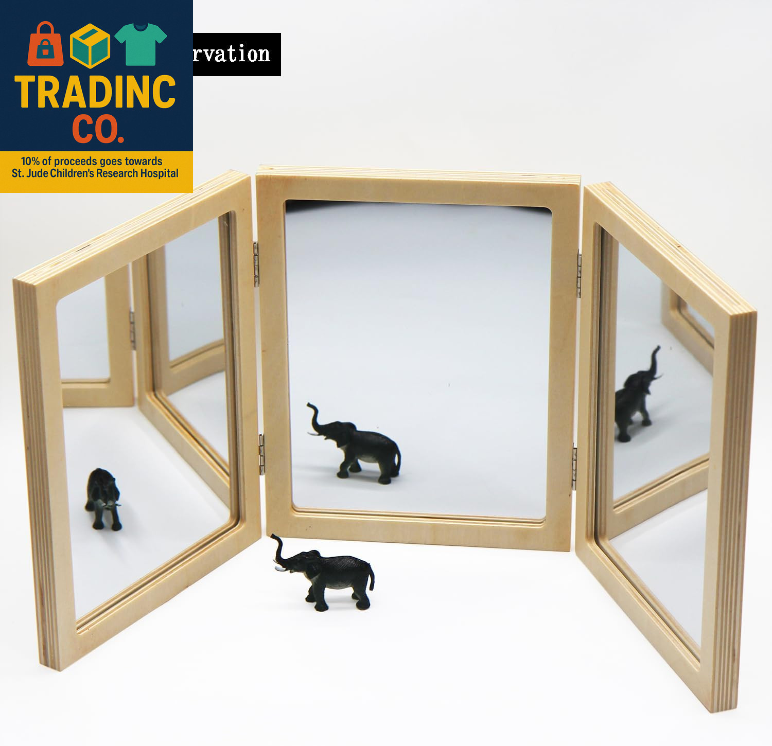 Montessori & Reggio Inspired Children Mirror, Preschool Classroom Essential, 3 P