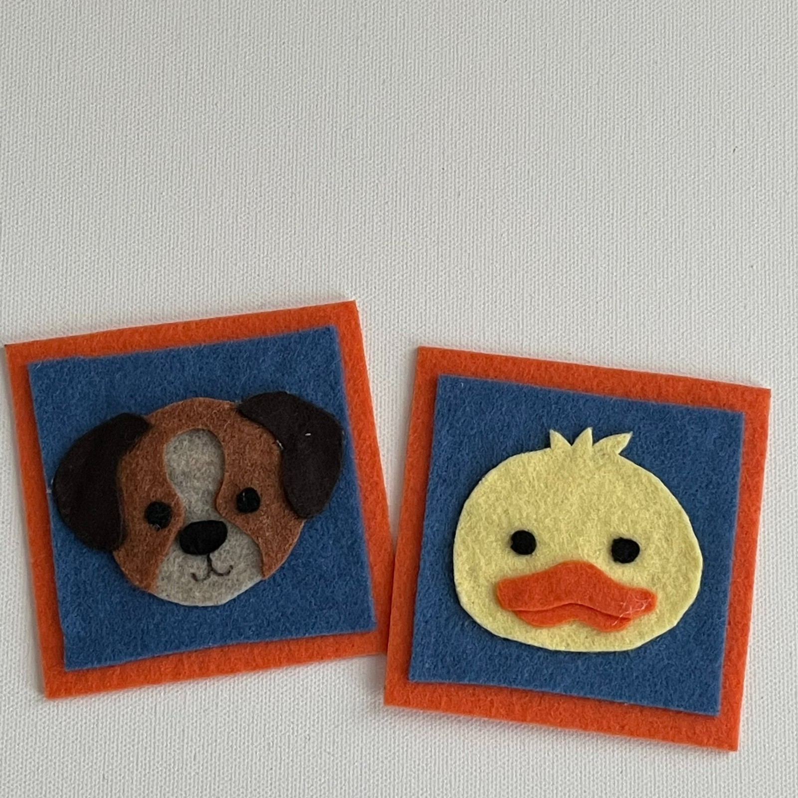 Farm Animal Match Game Felt Sample Set for Felt or Flannel Board Play