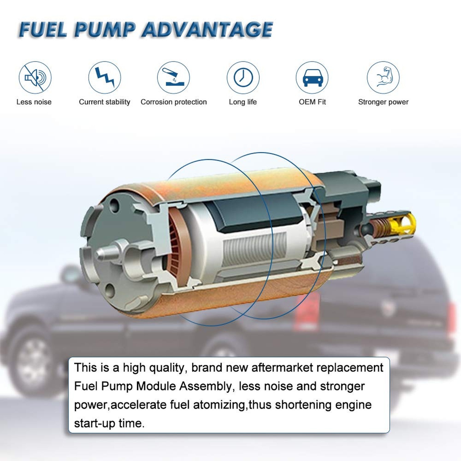 Fuel Pump Assemby with Seding Unit for Jeep Liberty 2002-2003 L4 2.4L V6 3.7L…