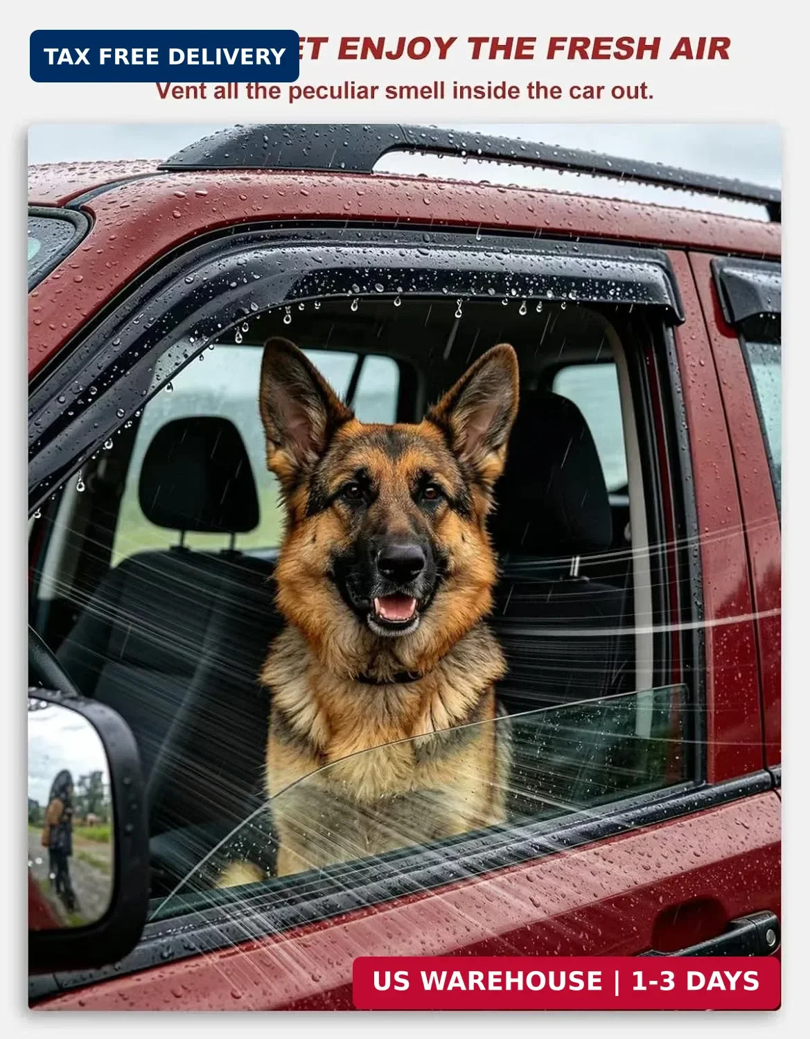 Window Rain Guards Fit for Honda Civic Sedan 2016-2021 | Premium Rain Protection