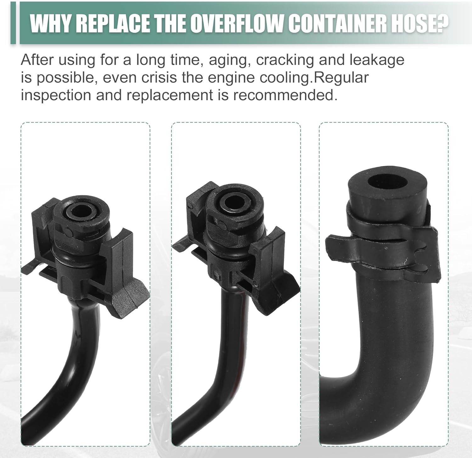 X AUTOHAUX Engine Coolant Overflow Hose for ford escape 1.6L 2013-2016 For Ford