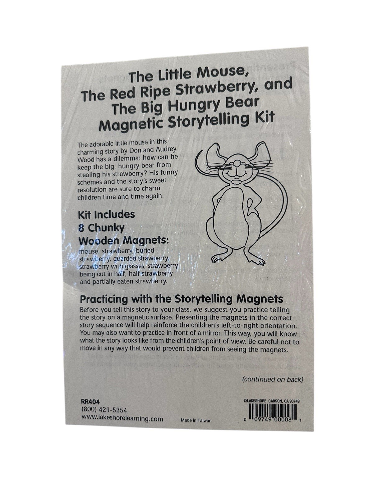Lakeshore Preschool Little Mouse Bear Magnetic Storytelling Kit Vintage New .