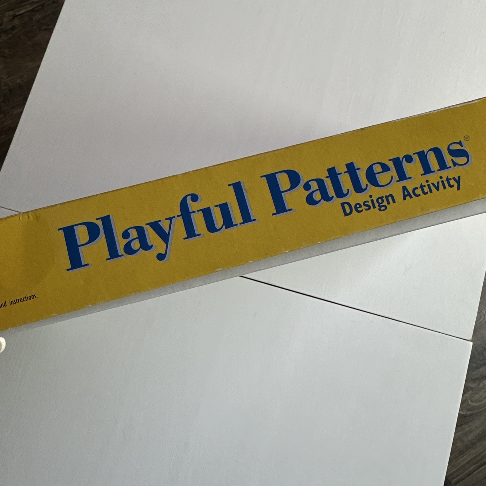 Discovery Toys Playful Patterns Design Activity Vintage 1996 Geometry Prereading