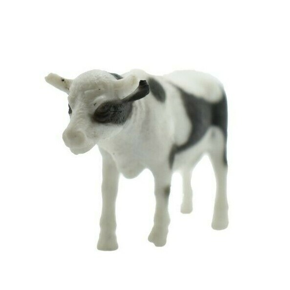 Cow, Dairy Realistic Small Toy Model Plastic Replica Farm Animal Kids 2.5″ F1845