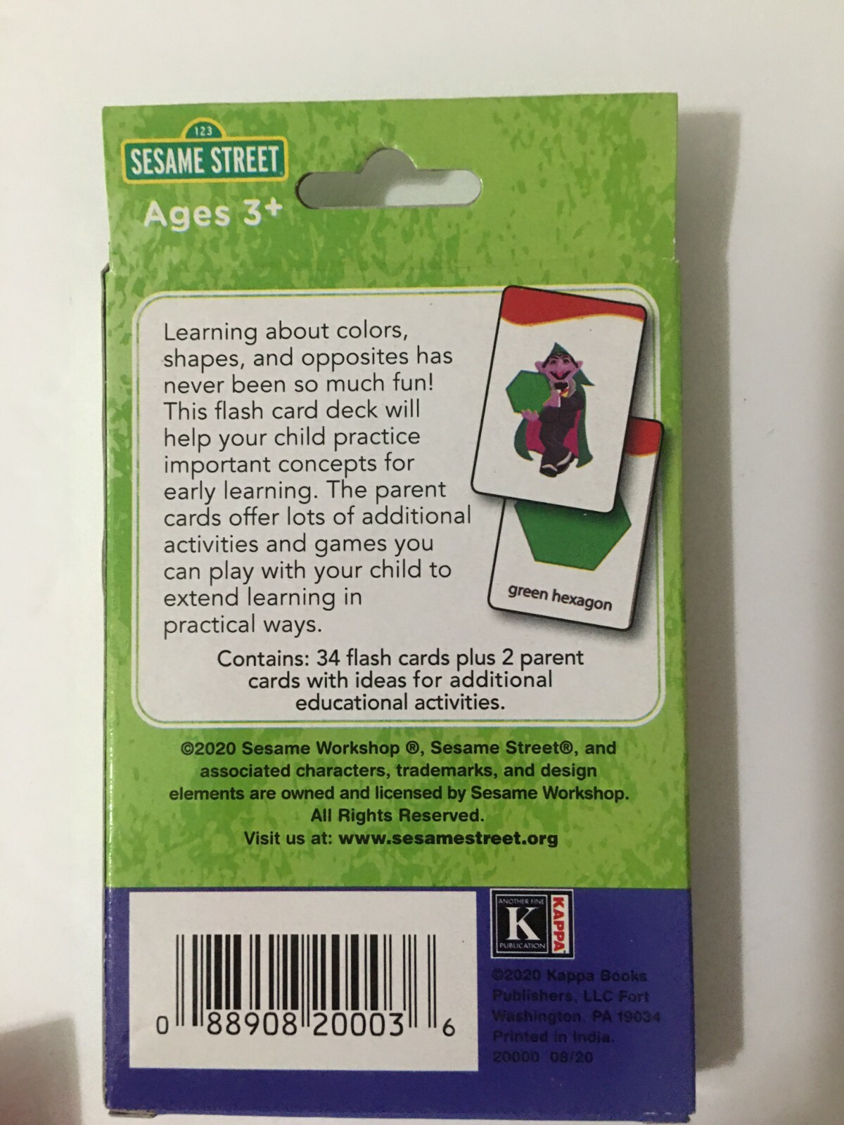 Kids Sesame Street Flash Cards Choose Words-Numbers-Colors-Alphabet Ages 3+ NEW