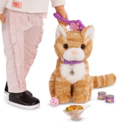 Our Generation Hop in Cat Carrier & Pet Plush Kitten Accessory Set