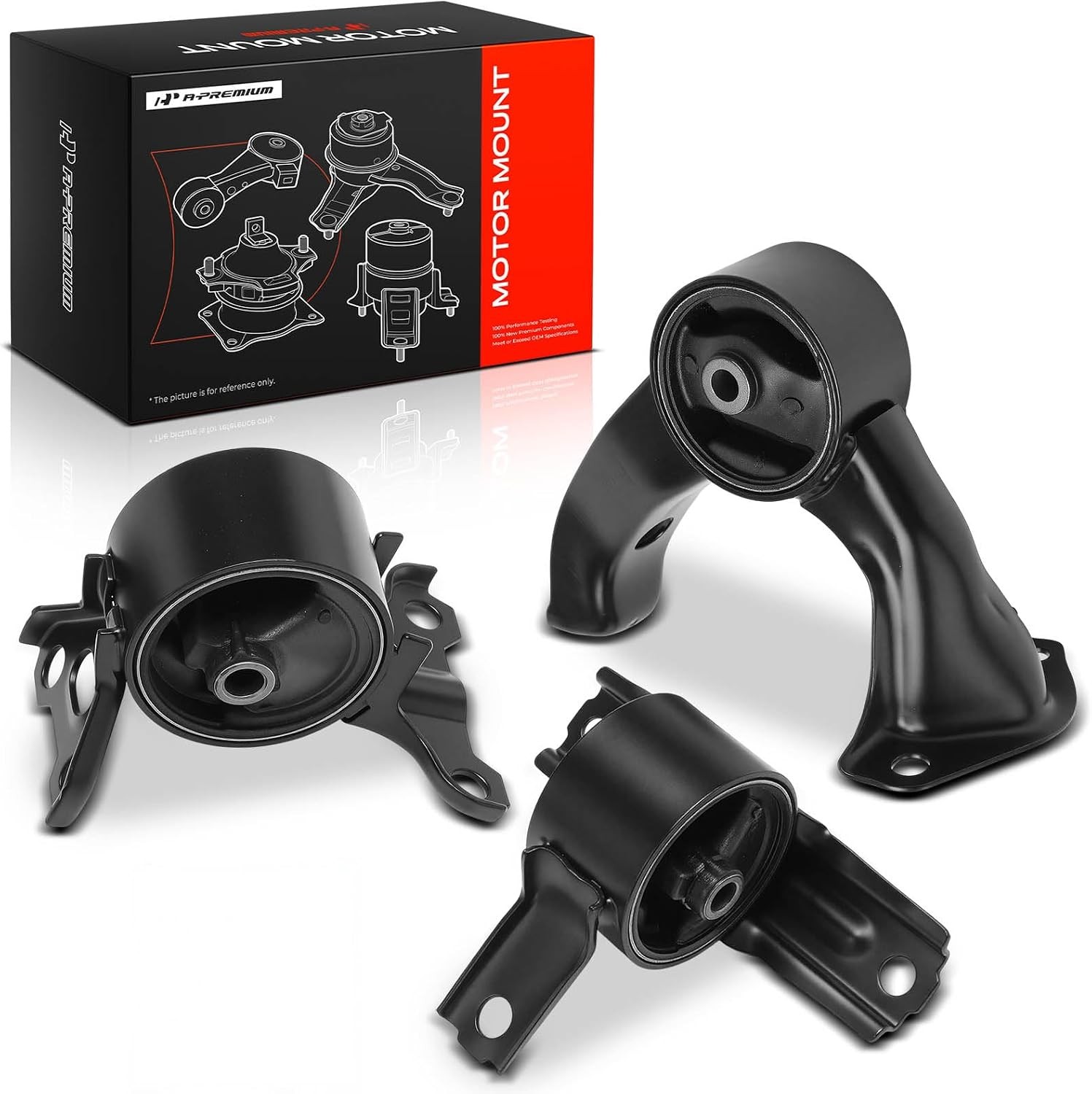 3PCS Engine Motor Mount and Transmission Mount Set Compatible with Mitsubishi
