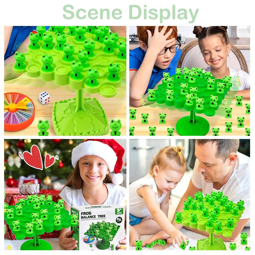 Fun Frog Balance Tree Children Montessori Math Toys Board Game Parent-Child