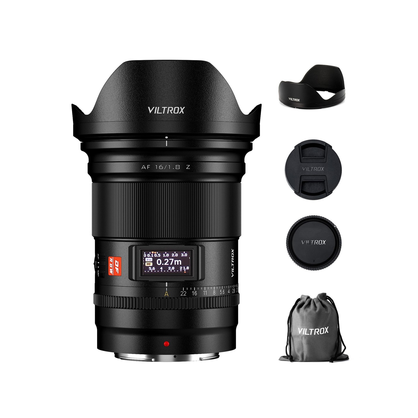 VILTROX 16mm F1.8 Z Lens for Nikon Z Mount, Large Aperture F/1.8 Auto Focus F…