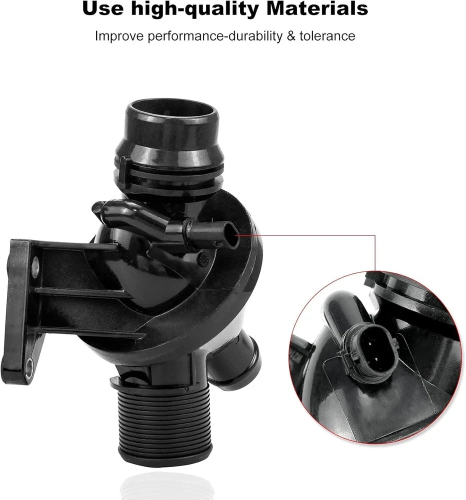 Engine Coolant Thermostat Housing Assembly with Sensors Fit for BMW E84 F10 F22