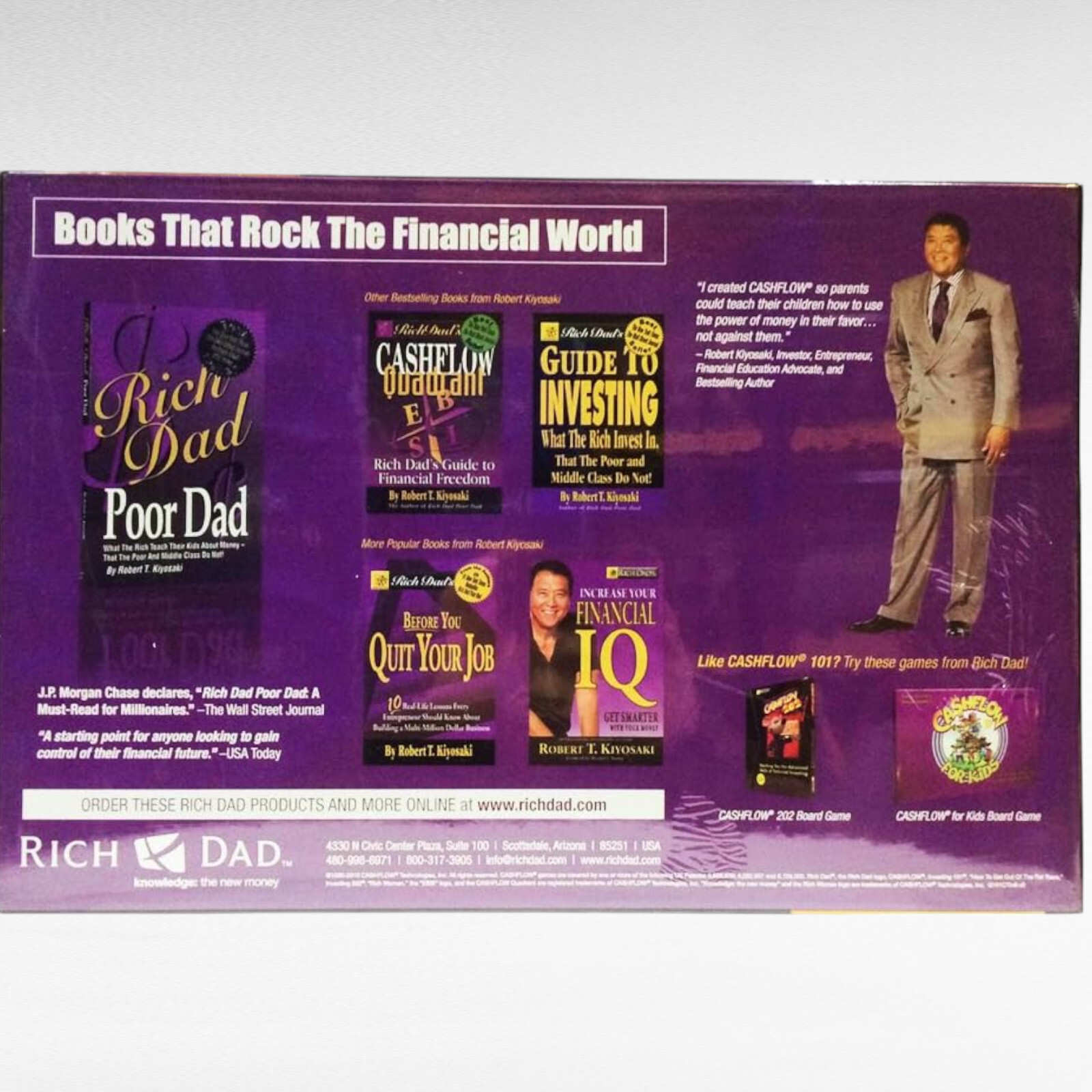Cashflow 101 & 202 Rich Dad Board Game English Adult Kids Gift Free Ship DHL