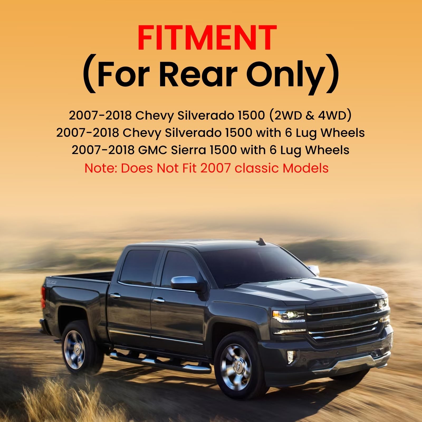 MILLISEC Rear Air Suspension Kit for 2007-2018 Chevy Silverado 1500 and 2007-…