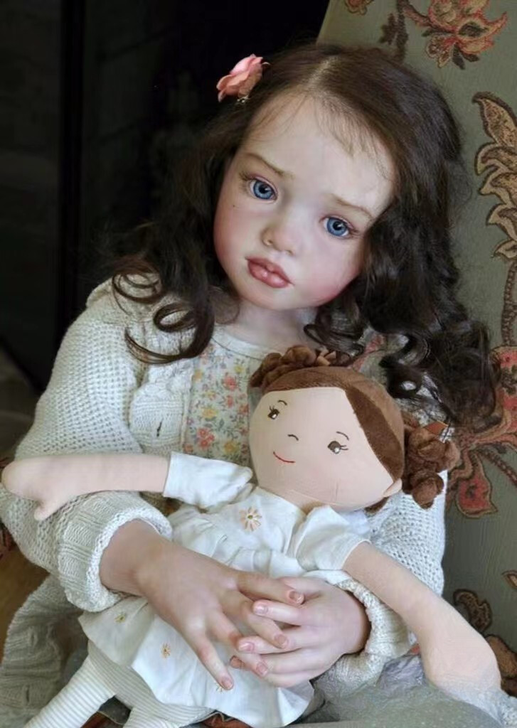 40inch Unpainted Reborn Doll Kit Huge Toddler Girl Blank with CONNECTORS Aloenka