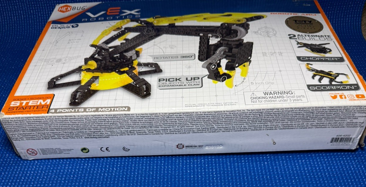 HEXBUG VEX Robotic Arm Construction Kit 380+ Pcs NEW
