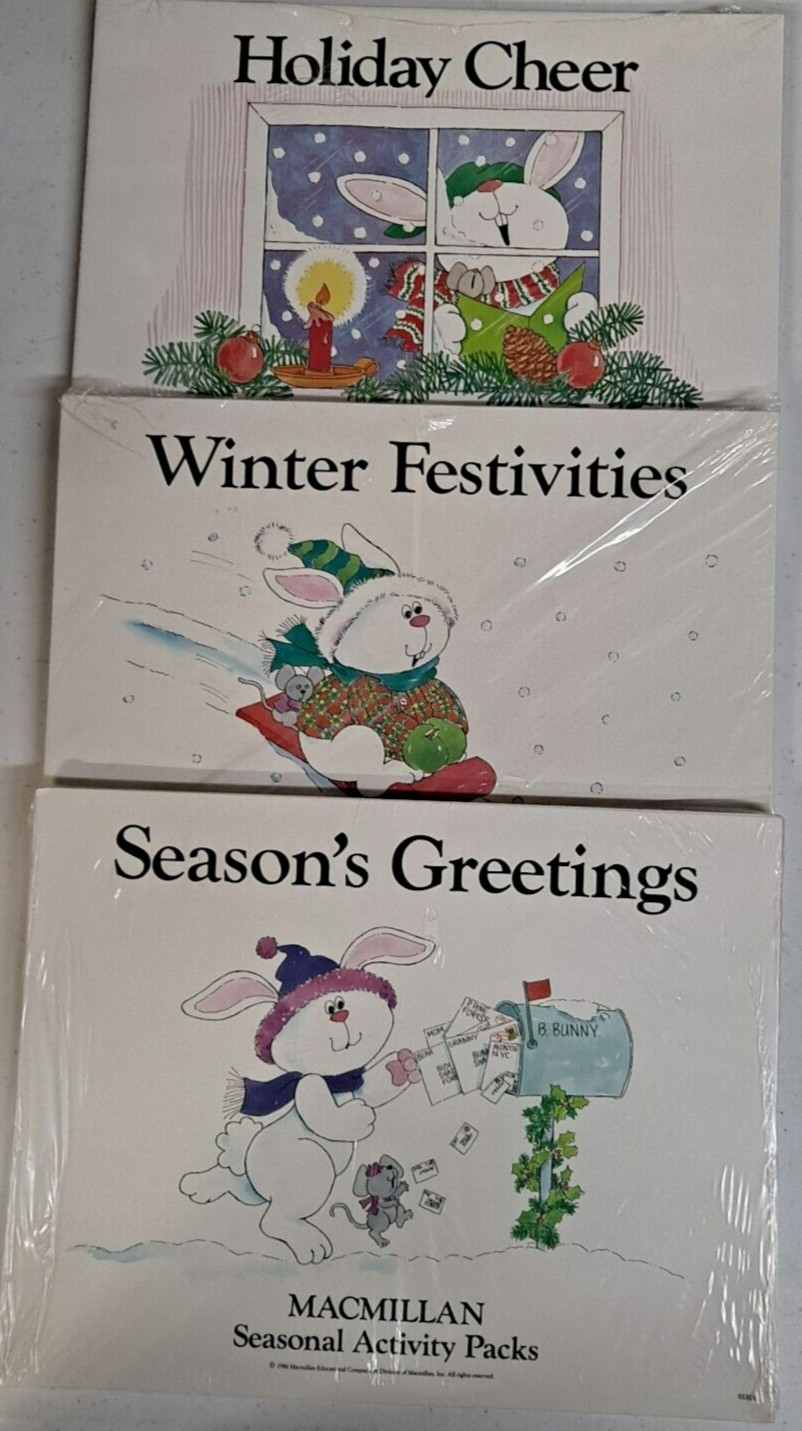 Lot of 3 Macmillan Seasonal (Winter & the Holidays) Activity Packs for children