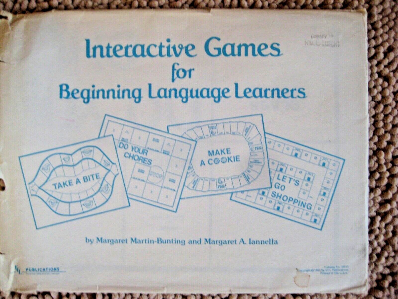 Interactive Games for Beginning Language Learners Speech & Language Therapy