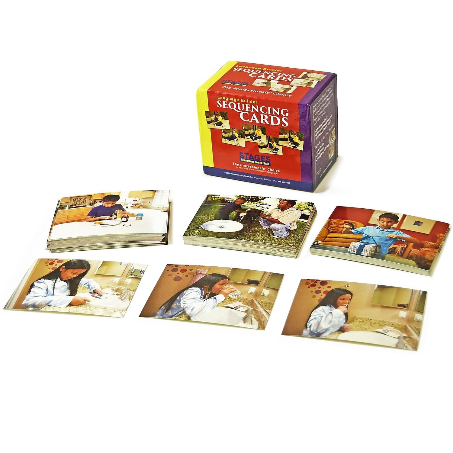 Lang-O-Learn Stages Learning Materials Language Builder Sequencing Flash Cards