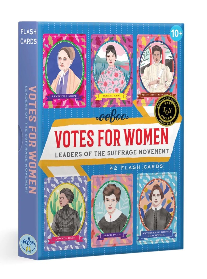 Eeboo Votes for Women flash cards BRAND NEW never opened