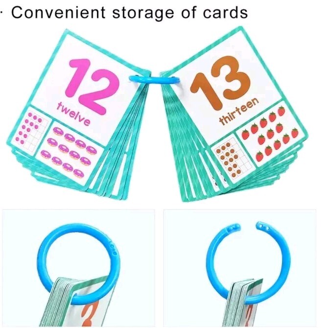 Boost Math & English Skills with These 1-100 Flash Cards Numbers Spelled 15 Card