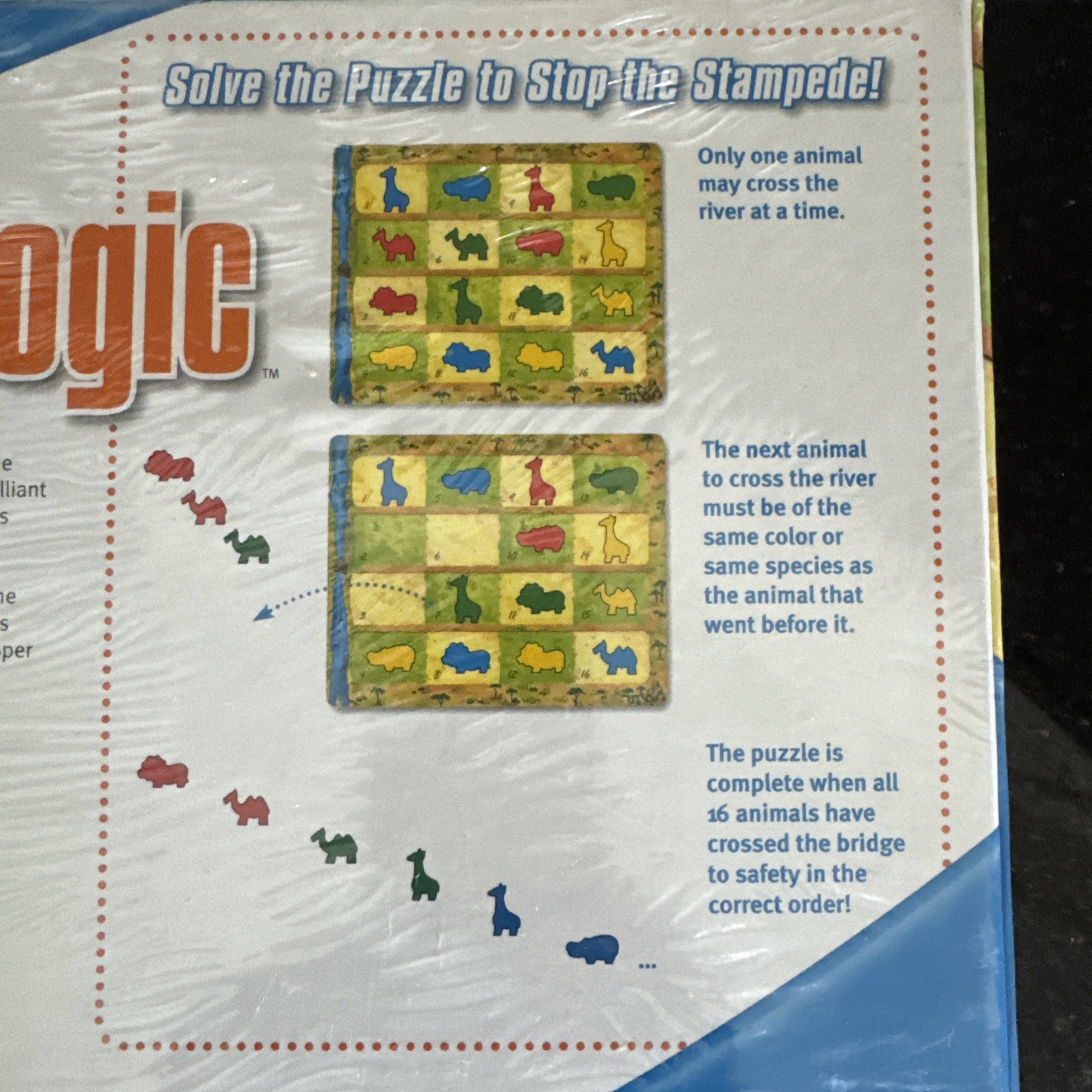 ANIMALOGIC Solve the Puzzle to Stop the Stampede Game