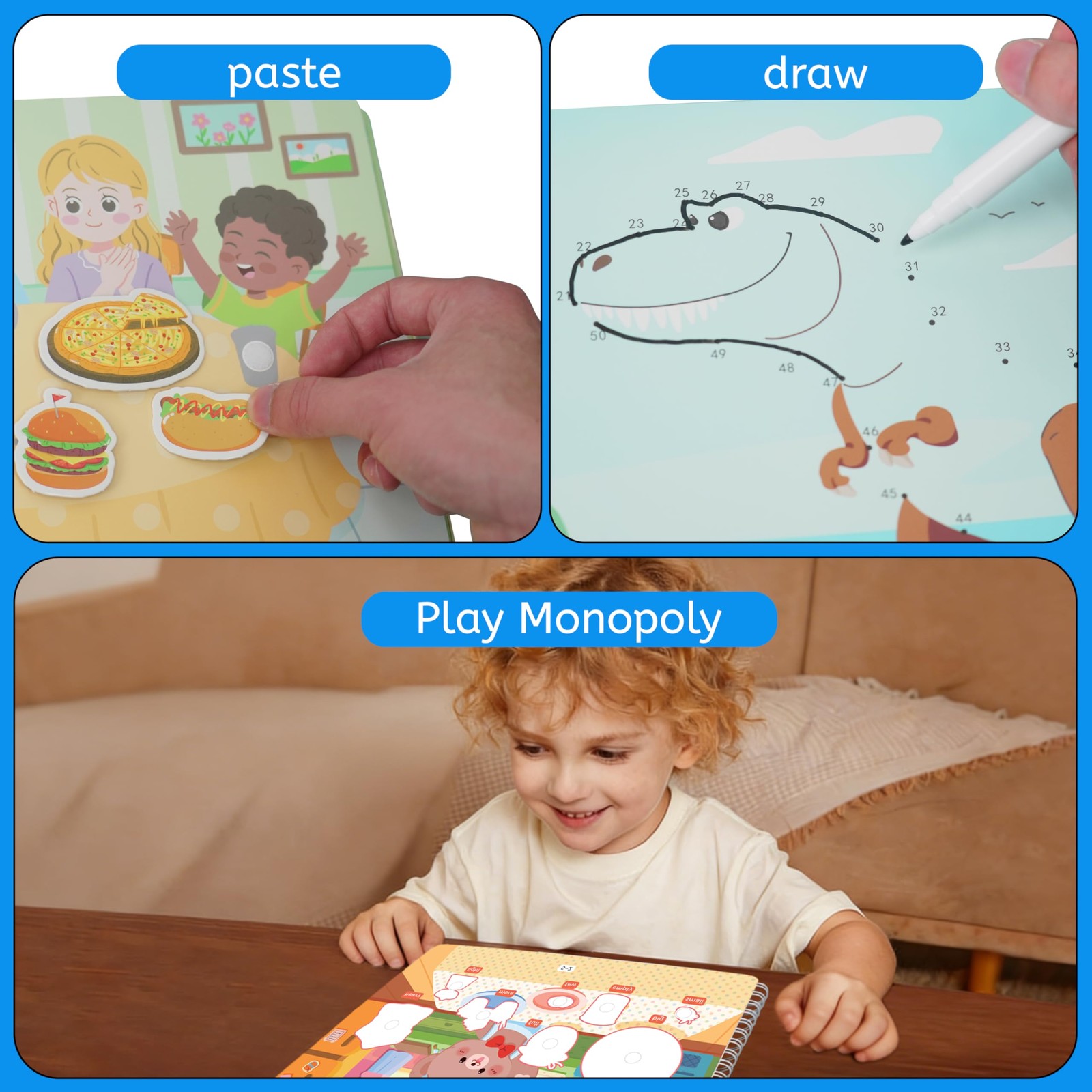 Montessori Busy Book for Toddlers 35, Preschool Learning Activities, Toddler …