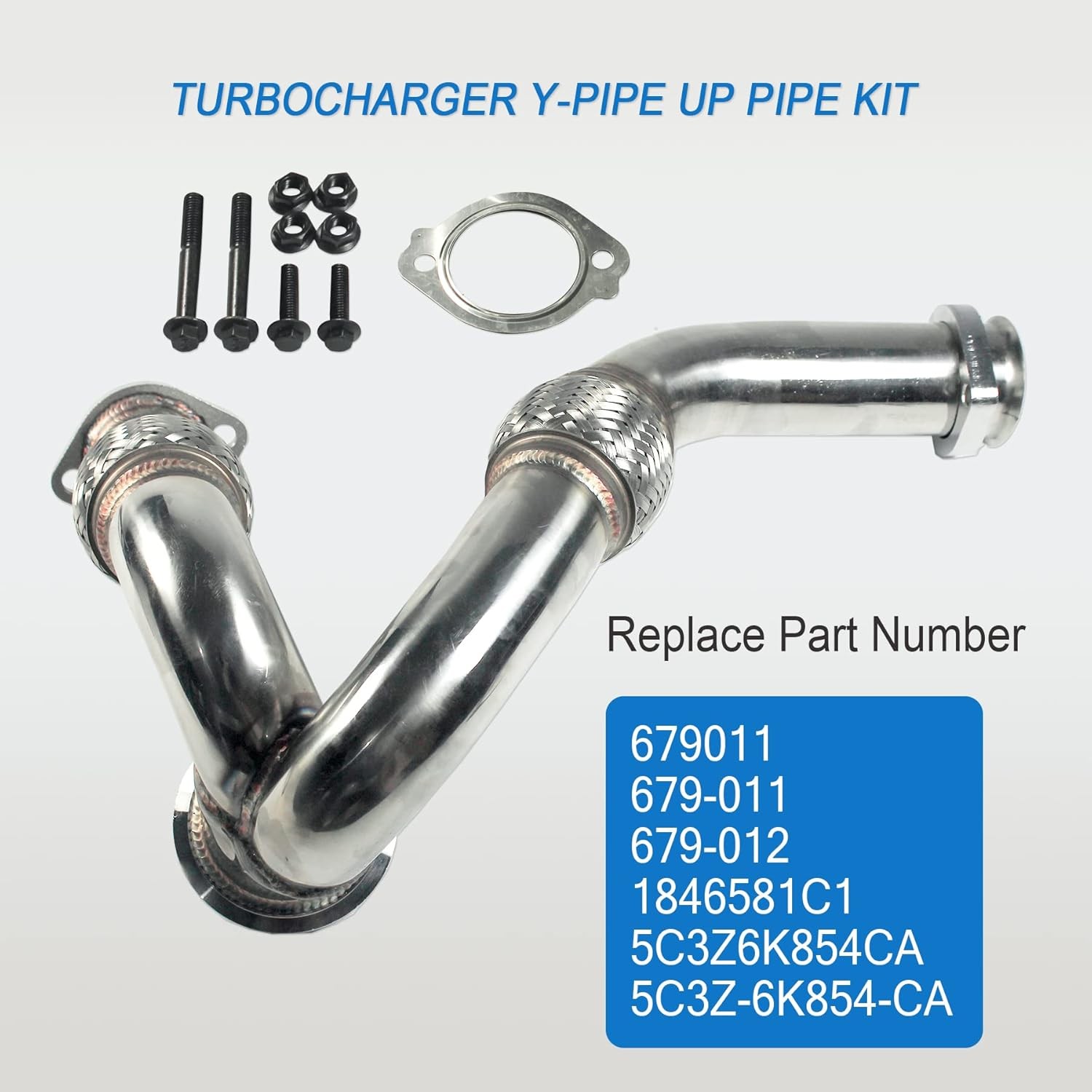 Ford 6.0L Turbo Y Pipe Up Pipe Kit JDMSPEED 5C3Z6K854CA