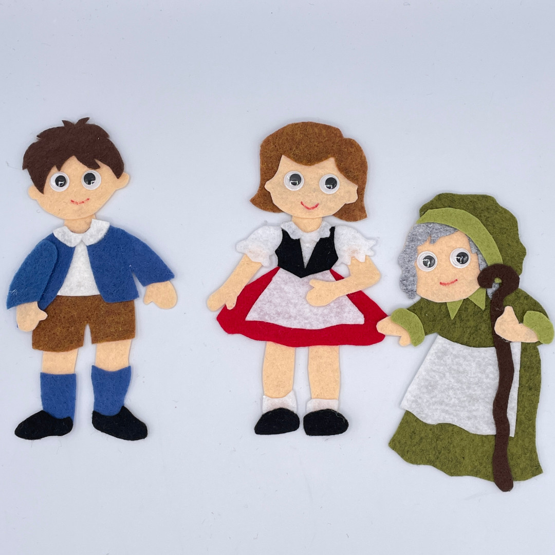 Hansel and Gretel Felt Pieces for Felt or Flannel Board Play