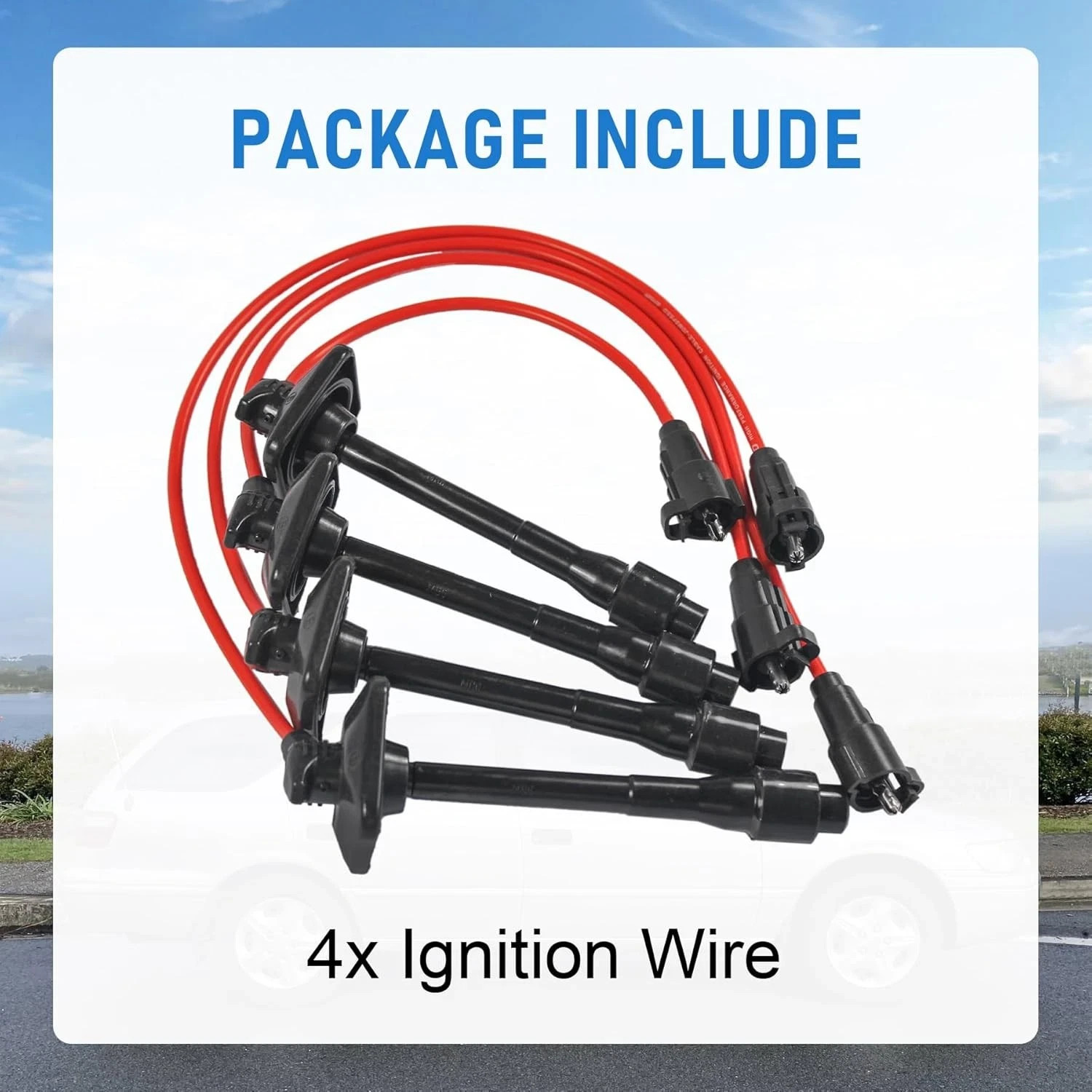 JDMSPEED New Ignition Spark Plug Wires Set Replacement for Toyota Camry Solara R