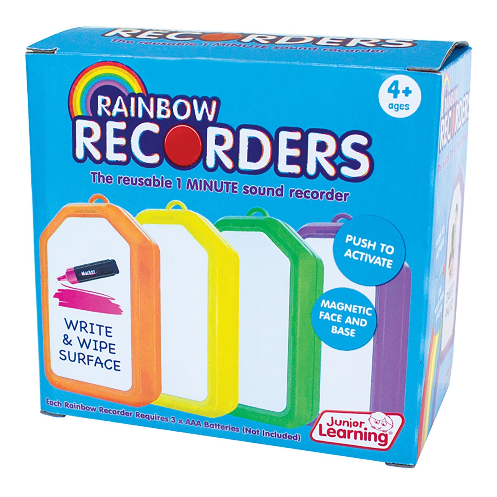 Junior Learning Rainbow Recorders (Set of Four), Multi Colored
