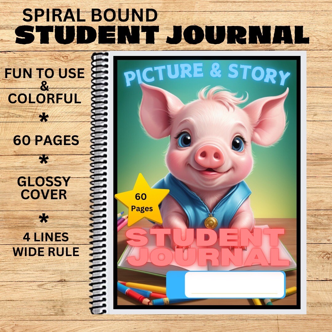 Set of 10 – Story Journals – Wide Rule – Student Journal #JS2