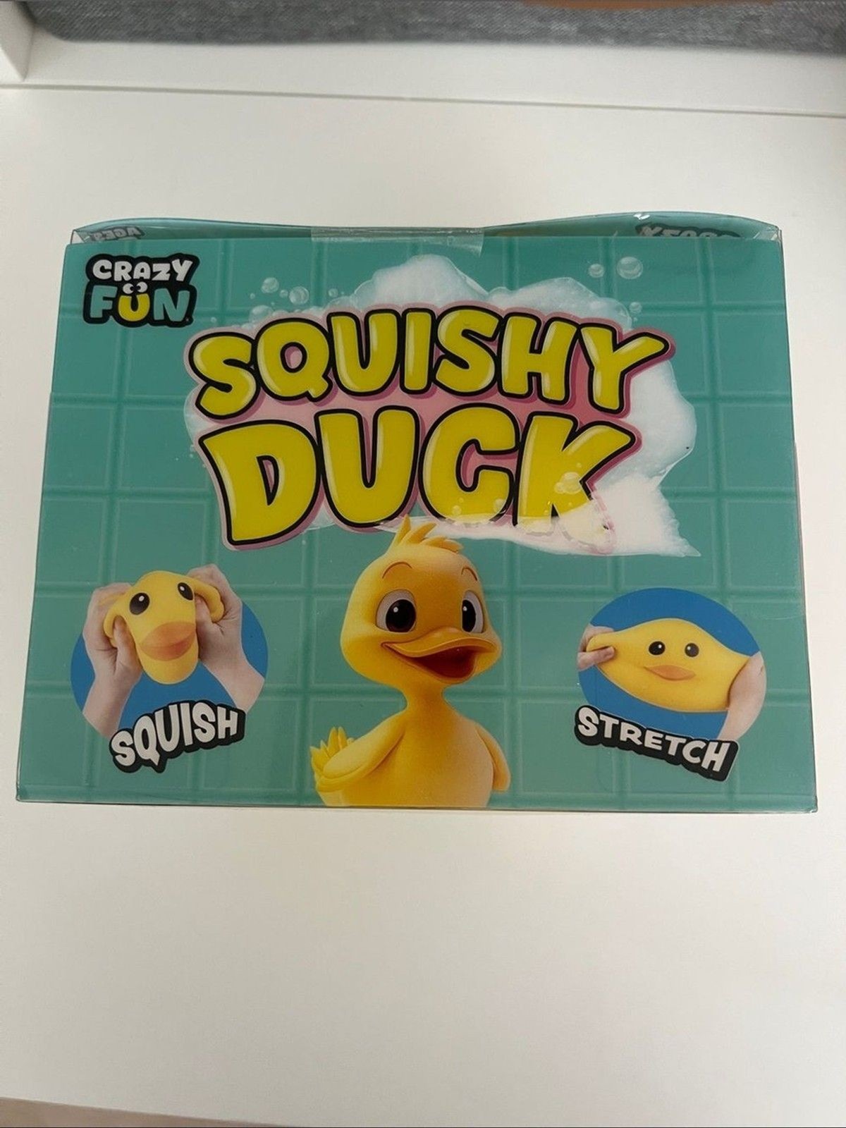 RMS C Jumbo Squishy Duck Squeeze Stretch Toy Yellow Orange Sensory RMS