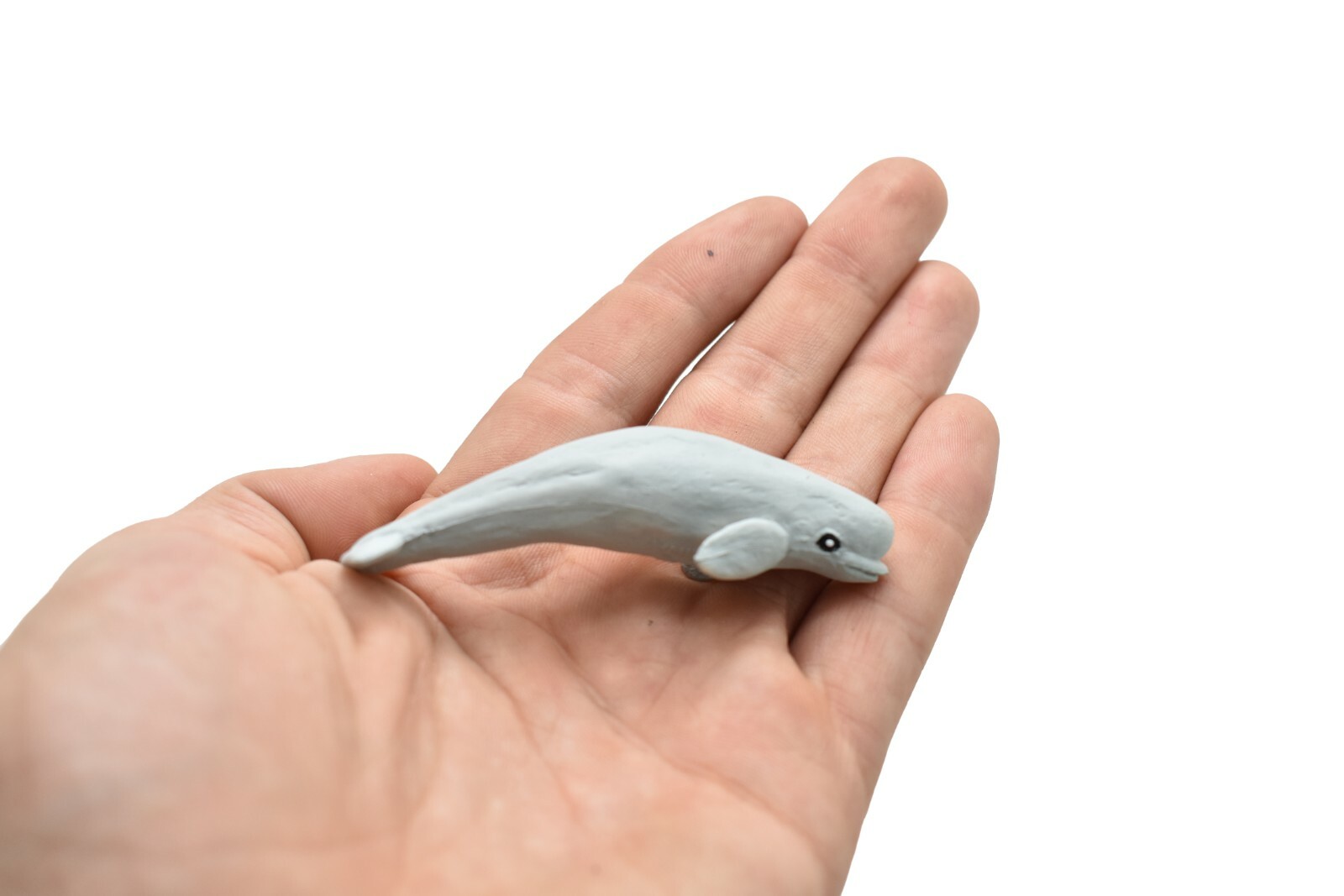Beluga Whale Plastic Replica 3Long ~ F3903-B9