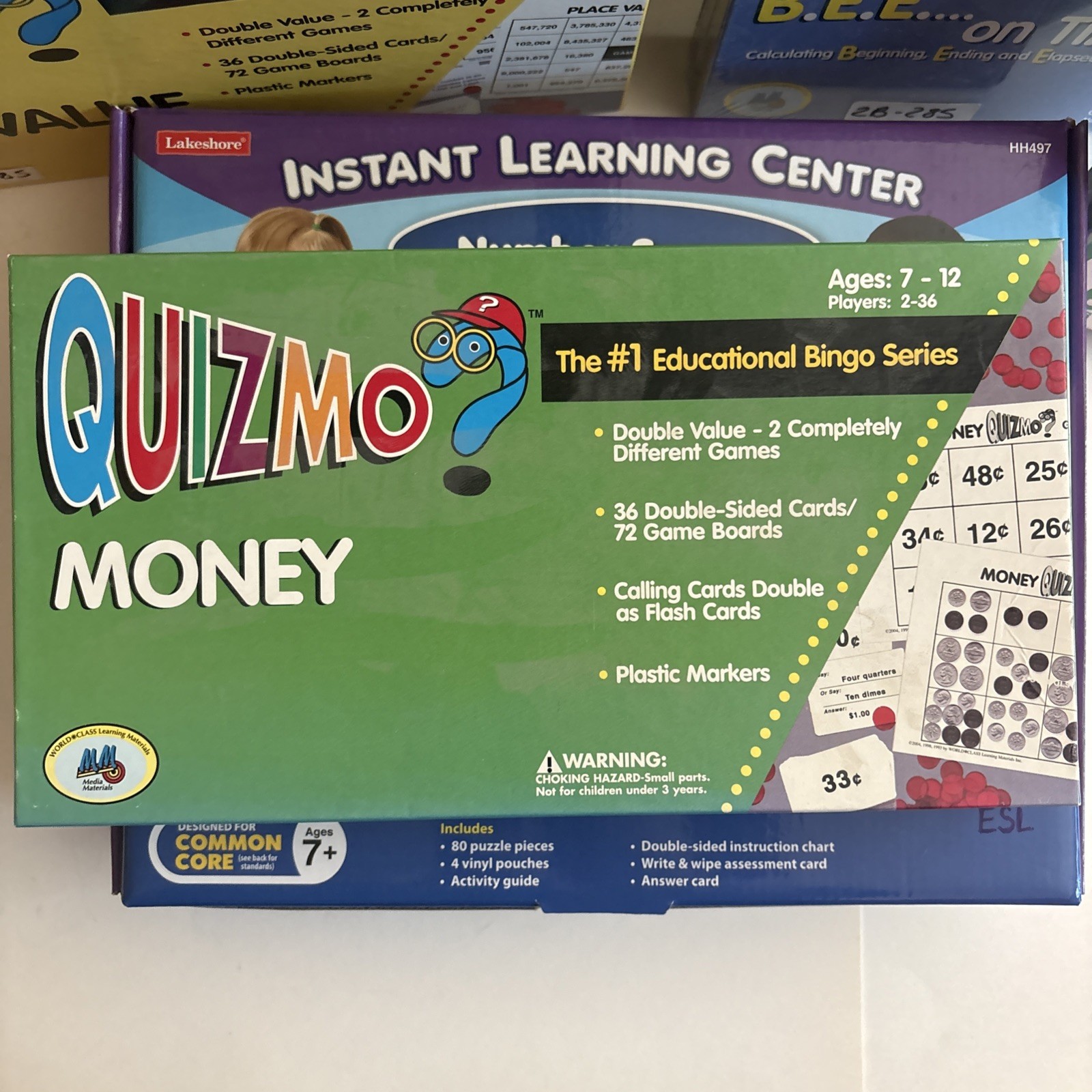 Learning Center Lakeshore Activity Set Lot Of 9 Games 7+ Homeschool Education