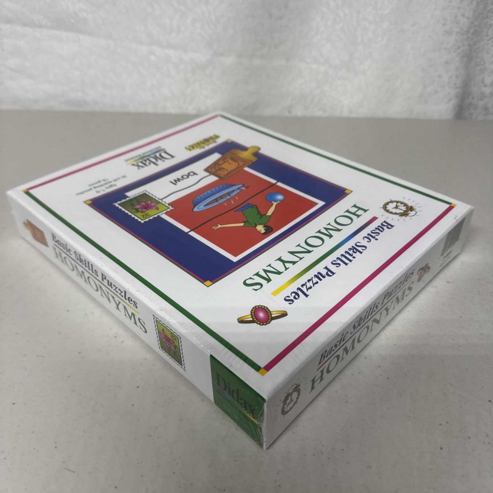 Basic Skills Homonyms Self-Matching Puzzles Didax Hands On Phonics 78 Pieces New