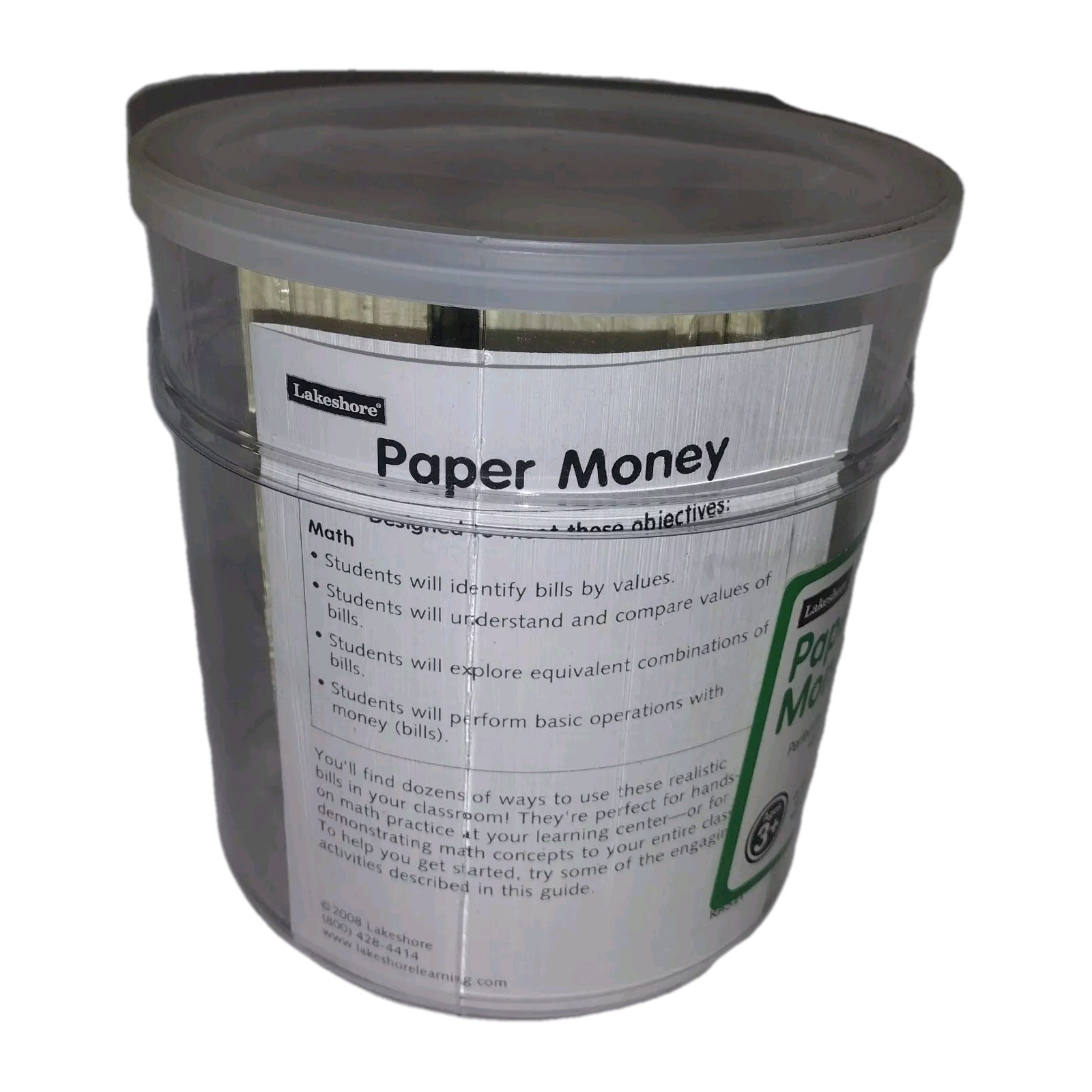 Lakeside Paper Money Play Educational*NOT COMPLETE*