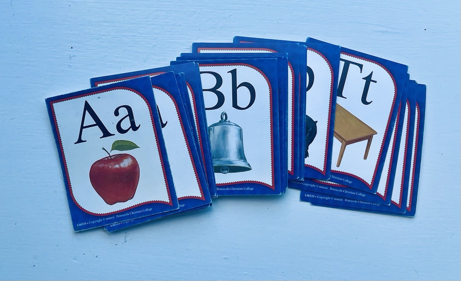 Abeka Letter & Picture Flashcards Cards Set 78 Multicolor P-K5 Alphabet