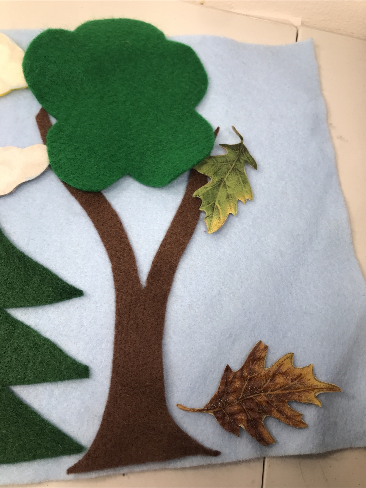 Forest Felt Flannel Pellon Pieces Storyboard Lot Of 16 Including Blue Sky Sheet